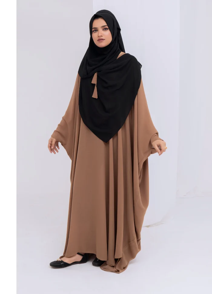 Kaftan Style Beige Abaya - Image 3