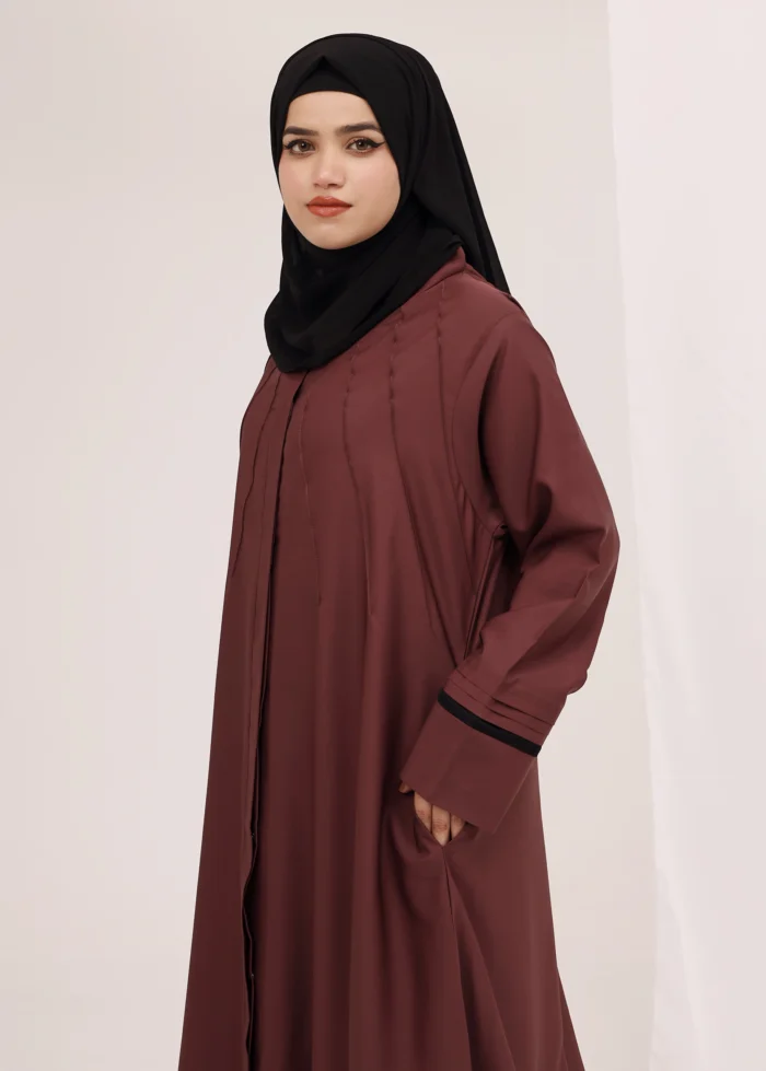 Congo Brown Abaya - Image 3