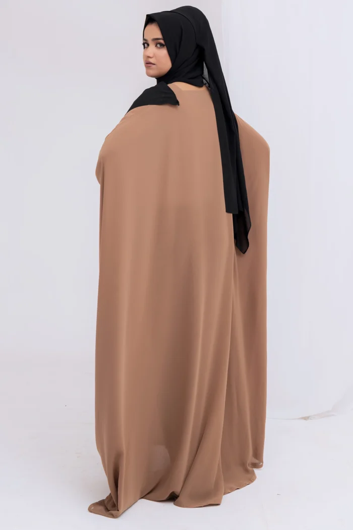 Kaftan Style Beige Abaya - Image 4