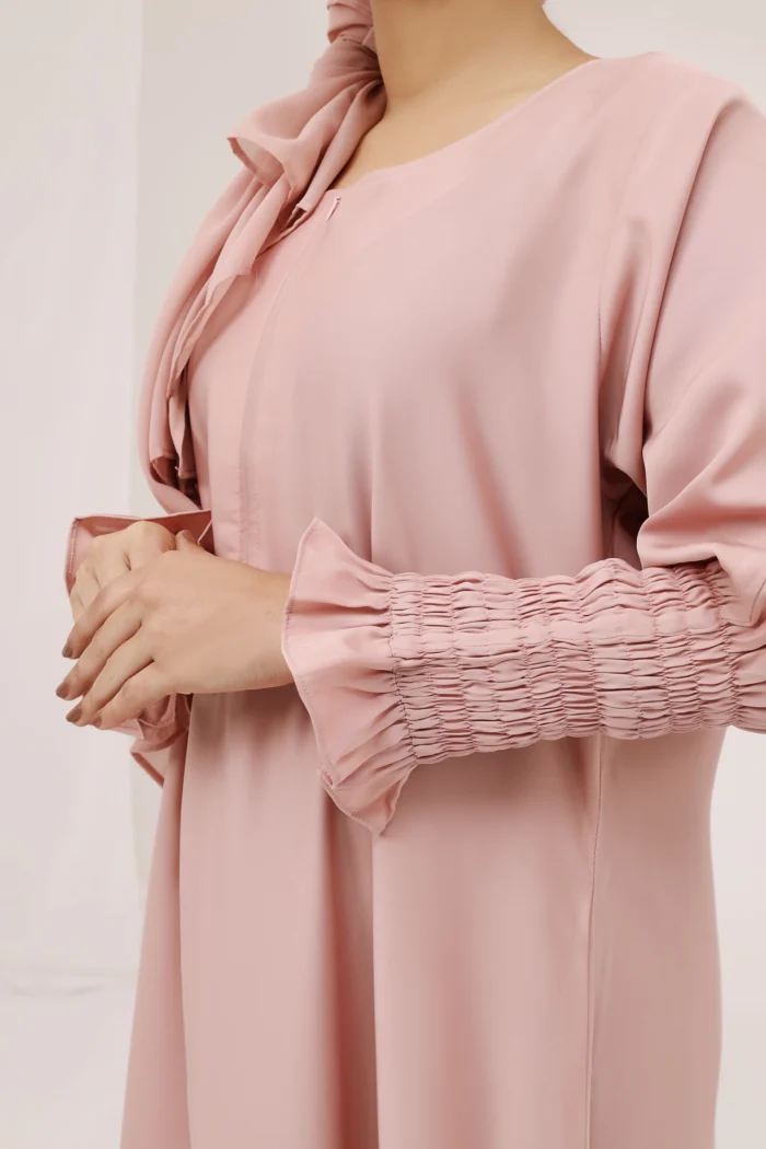 Tea Pink Abaya - Image 5