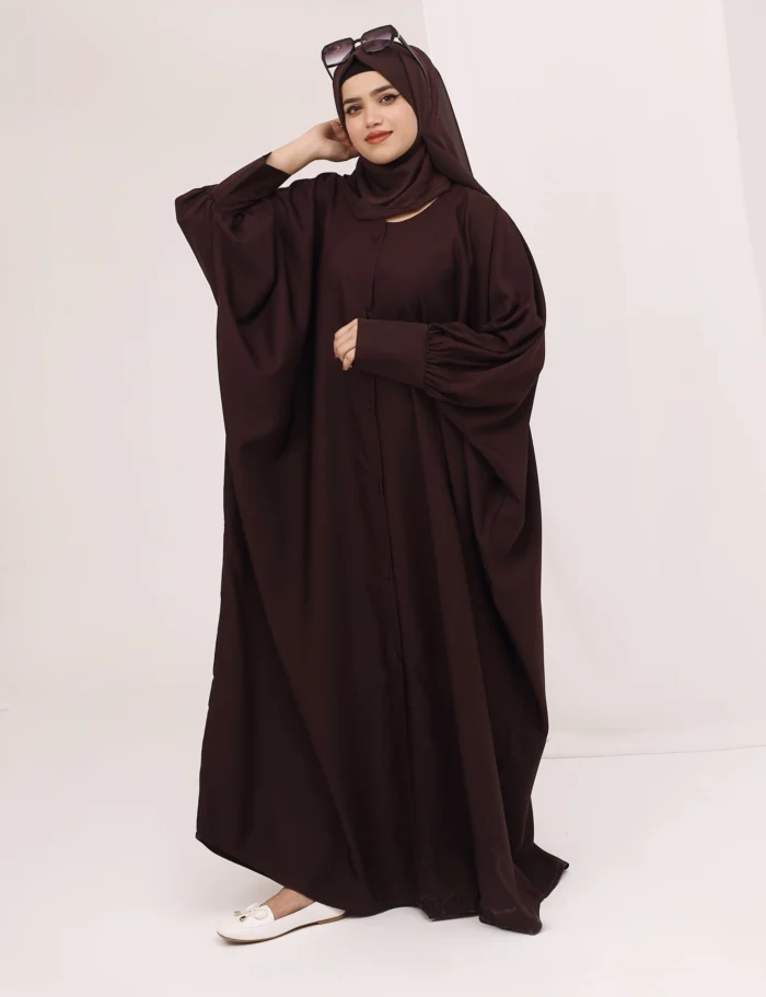 Dark Coffee Abaya Jilbab Style