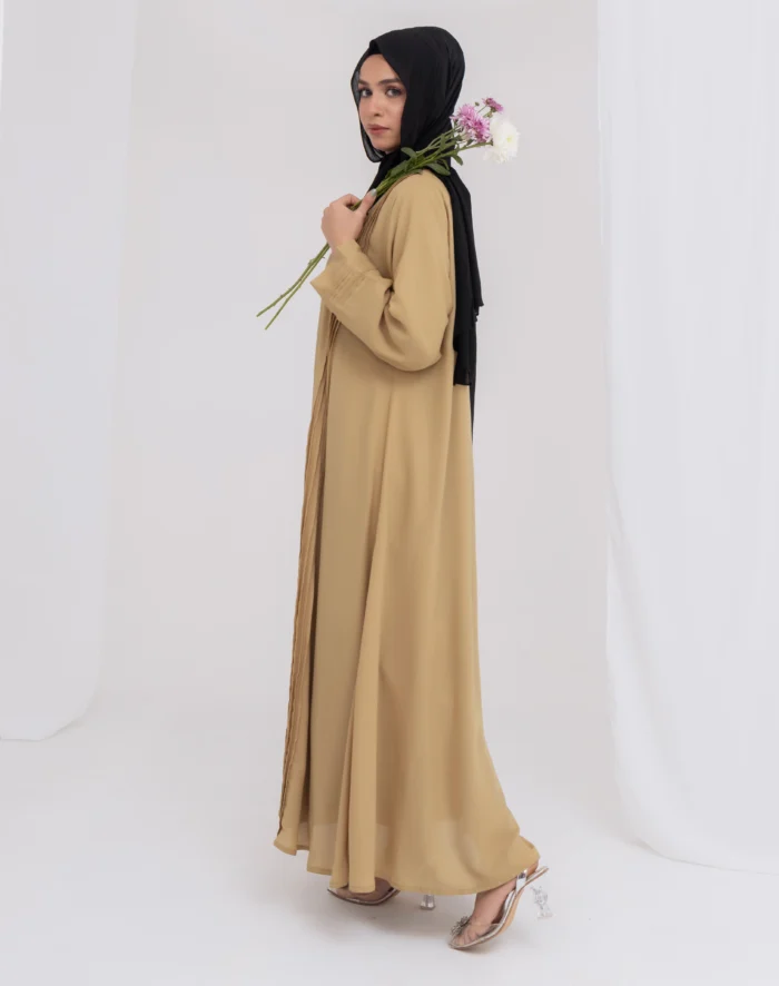 Sandy Brown Abaya - Image 3