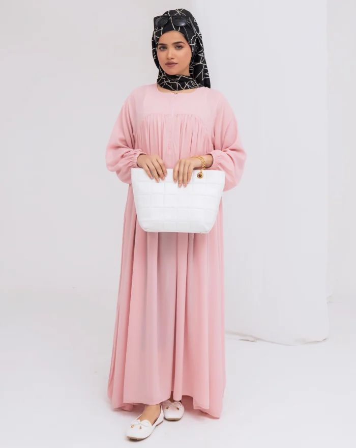 Charming Baby Pink  Abaya