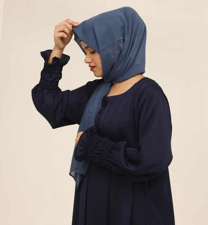 Premium Navy Blue Abaya - Image 4