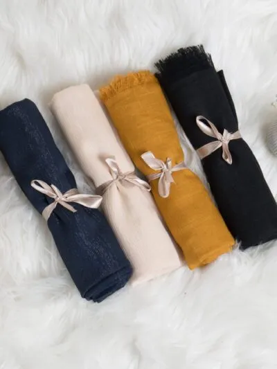 Pack Of 4 Hiajabs (Lawn and Tilla Zare Fabric)
