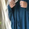 Teal Grace kaftan Abaya - Image 4