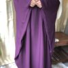 Purple Flare Abaya- Elegant Purple kaftan style Abaya - Image 3