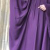 Purple Flare Abaya- Elegant Purple kaftan style Abaya - Image 4
