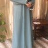 Premium Lace & Pintex Abaya - Image 3